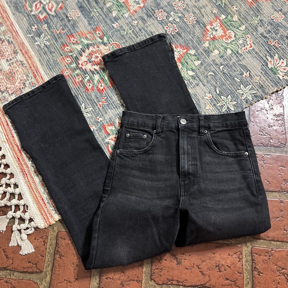 Pull & Bear black cropped denim jeans